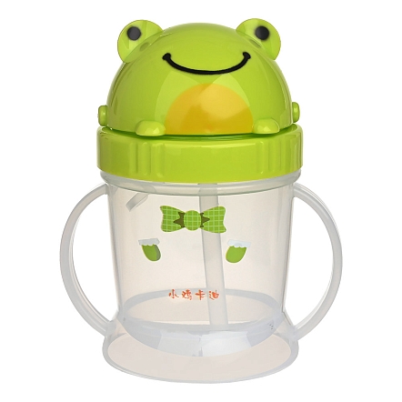 PITUSO Поильник с ручками 240 мл Frog (Лягушка) (уп/12шт)