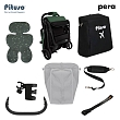 PITUSO коляска детская PERA (прогулочная)Army green/рама carbon/PU(блок колес)