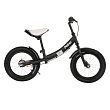 PITUSO Беговел Pulsar, колеса AIR 14", тормоз, подножка,Black matt/Черный матовый 