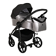**TUTIS Коляска 2 в1 NOVO короб + прогулка Кожа Pearl Metalic/Black Reflective Print