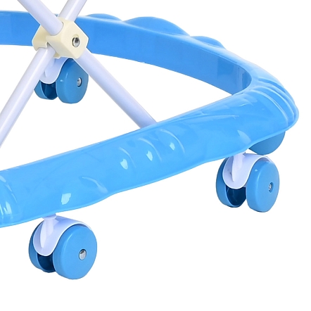 **BAMBOLA Ходунки Микки (8 пласт.колес,игрушки,муз) 7 шт/уп (67*55*57) Blue/Голубой