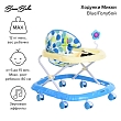 **BAMBOLA Ходунки Микки (8 пласт.колес,игрушки,муз) 7 шт/уп (67*55*57) Blue/Голубой