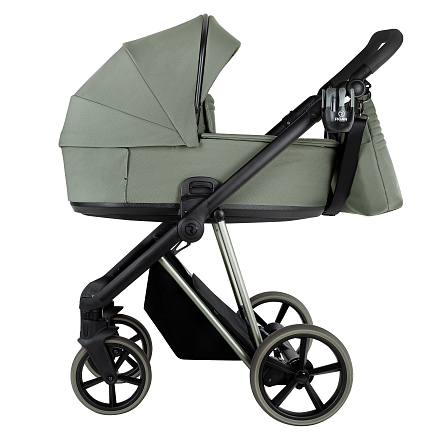 ROAN Коляска 2 в1 Sol Luxury короб + прогулка Sage Green/Sage/руч.Black/к.Sage(2 места)