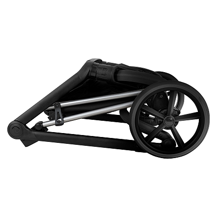 ROAN Коляска 2 в1 Sol Luxury короб + прогулка Caviar Black/Nickel/руч.Black/к.Black(2 места)