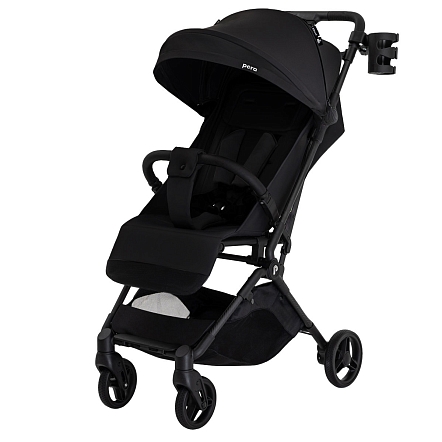 PITUSO коляска детская PERA (прогулочная)Black/рама carbon/PU