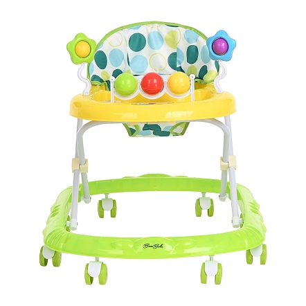 **BAMBOLA Ходунки Шарики (8 пласт.колес,игрушки,муз) 7 шт/уп (67*55*57) Green/Желто-салатовый