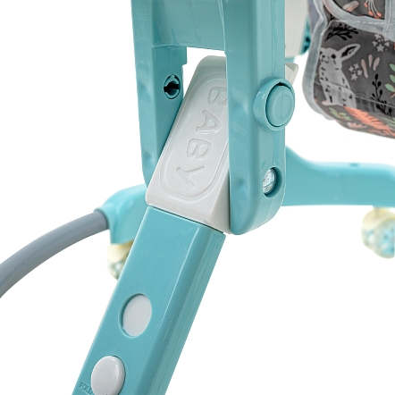 BAMBOLA Ходунки Froggy (круглые) (6 силик.кол,игр.,муз) 7 шт/уп (64*64*56) Blue/Нежно-голубой