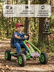 PITUSO Педальный картинг G201 (91*50*56 см) надувные колеса, Зеленый/Green