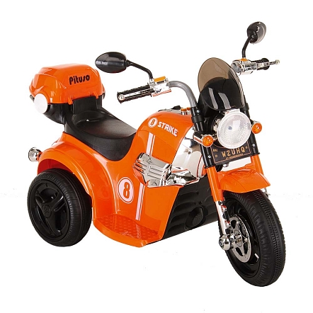 PITUSO Электро-Мотоцикл MD-1188, 6V/4Ah*1, колеса пластик  90х43х54 см, Orange / Оранжевый