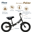 **PITUSO Беговел Pulsar, колеса AIR 14", тормоз, подножка,Black matt/Черный матовый 