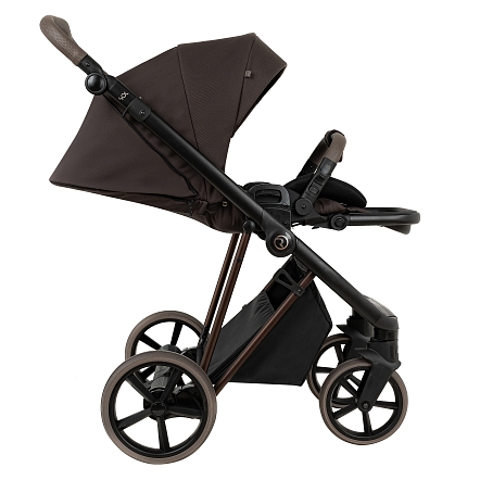 ROAN Коляска 2 в1 Sol Luxury короб + прогулка Turkish Coffe/Bronze/руч.Capp/к.Capp(2 места)