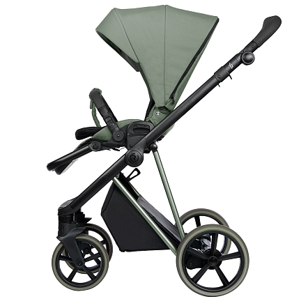 ROAN Коляска 2 в1 Sol Luxury короб + прогулка Sage Green/Sage/руч.Black/к.Sage(2 места)