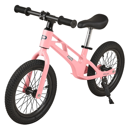 PITUSO Беговел Spark,Magnesium,колеса 14",подножка, Pink/Розовый
