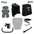 PITUSO коляска детская PERA (прогулочная)Graphite/рама carbon/PU(блок колес)