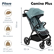 PITUSO Коляска детская CAMINO+(прогулочная),Nova Green/чехол на ножки