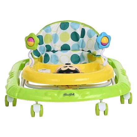 **BAMBOLA Ходунки Микки (8 пласт.колес,игрушки,муз) 7 шт/уп (67*55*57) Green/Лайм