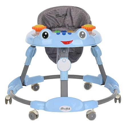 BAMBOLA Ходунки Amigo (круглые) (6 силик.кол,игр.,муз) 6 шт/уп (70*70*60) Blue/Голубой