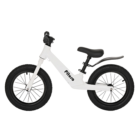 PITUSO Беговел Ritmo, Magnesium, колеса AIR 14", заднее крыло, White/Белый