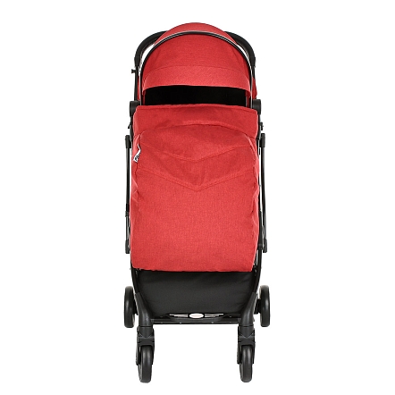 PITUSO коляска детская прогулочная  VOYAGE Black/Red /Черный/Красный/чехол на ножки
