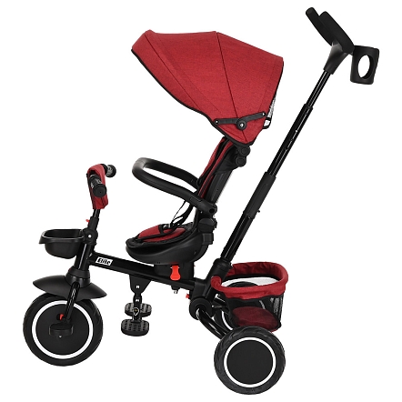 PITUSO Велосипед трехколесный Elite Plus Red Maroon/Темно-красный, 10"/8"