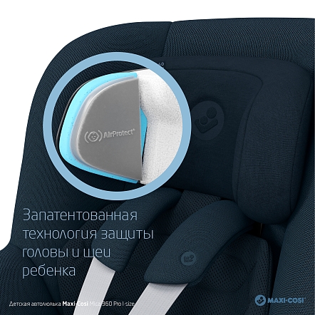 Maxi-Cosi Удерживающее устройство для детей 0-18 кг Mica 360 Pro I-size Authentic blue/синий