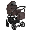 PITUSO Коляска 2 в1 Nino  короб+прогулка Кожа Dark Brown
