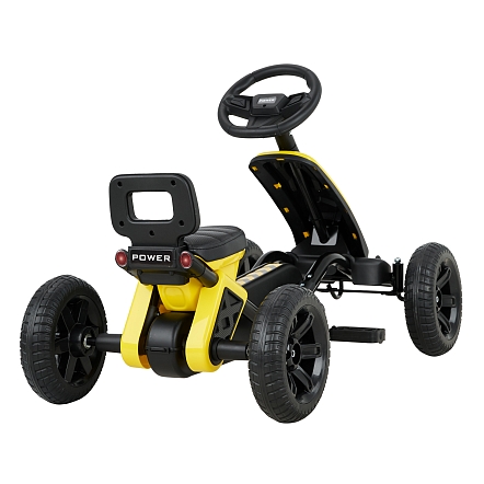 PITUSO Педальный картинг G-24 (87.5*48*54 см), ЭВА колеса, Желтый/Yellow