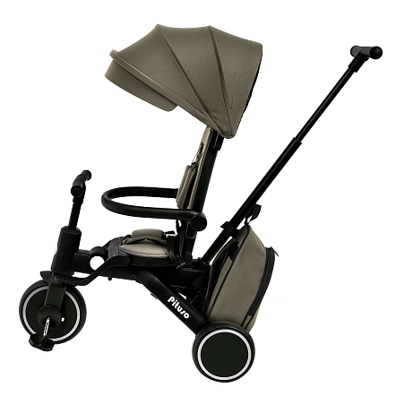 PITUSO Велосипед трехколесный Leve Pro, складной, с сумкой, разм. упак. 66х34х31 см, Khaki/Хаки