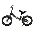 **PITUSO Беговел Pulsar, колеса AIR 14", тормоз, подножка,Black matt/Черный матовый 