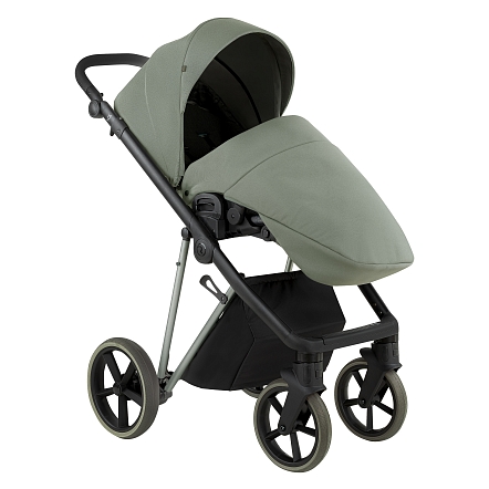 ROAN Коляска 2 в1 Sol Luxury короб + прогулка Sage Green/Sage/руч.Black/к.Sage(2 места)