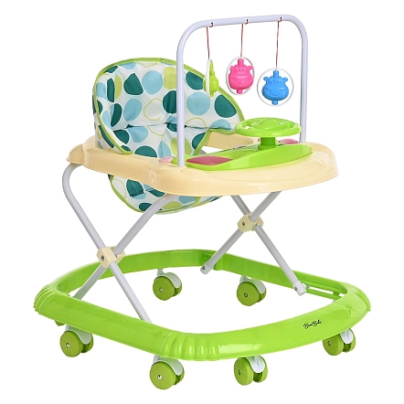 **BAMBOLA Ходунки Считалка (8 пласт.колес,игрушки,муз) 7 шт/уп (67*55*67) Green/Лайм