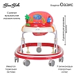 **BAMBOLA Ходунки Оазис (7 силик.колес,игрушки,муз) 6 шт/уп (65*59*55) Red/Красный