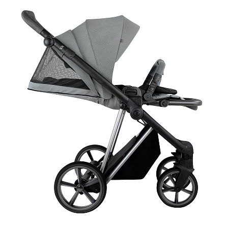 ROAN Коляска 2 в1 Sol Luxury короб + прогулка Blue Tea/Blue Tea/руч.Grey/к.Grey (2 места)