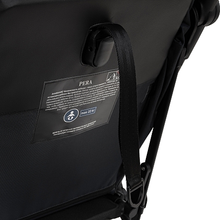 PITUSO коляска детская PERA (прогулочная)Black New/рама carbon/PU(блок колес)