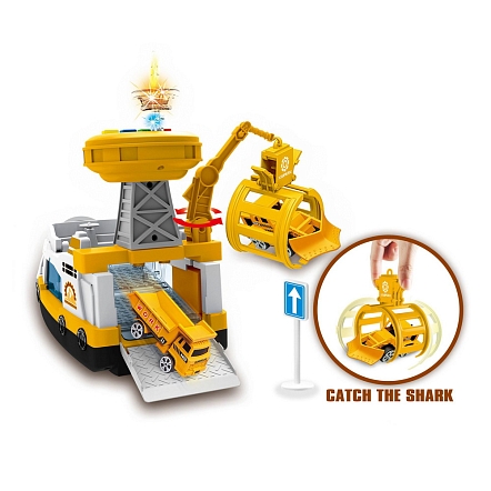 **PITUSO Игровой набор Транспортный корабль-парковка Engineering 39*13.5*27см (уп/12 шт)