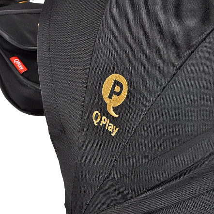 QPlay Велосипед трехколесный NOVA +, Black-Gold/Черный-Золотой