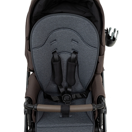 ROAN Коляска 2 в1 Bass Next  короб + прогулка Turkish Coffe/Black/руч.Cappuccino(2 места)