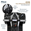 PITUSO Электроквадроцикл 491B 6V/4,5Ah,20W*1,колеса пласт,свет,муз,67*43*50см,Grey+White/Серо-белый