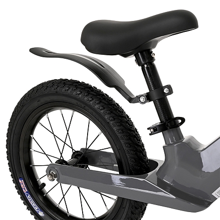 PITUSO Беговел Ritmo, Magnesium, колеса AIR 14", заднее крыло  Grey/Серый