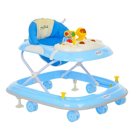 **BAMBOLA Ходунки Юный гонщик (7 силик.колес,игрушки,муз) 4 шт/уп (73*63*53) Blue/Голубой