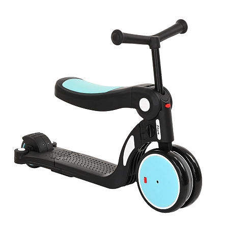 PITUSO Самокат трехколесный HD-200B, родительская ручка, 5 в 1 Blue/Голубой