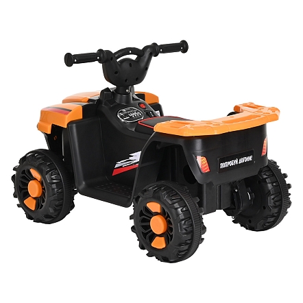**PITUSO Электроквадроцикл, 116-NEW 6V/4.5Ah,20W*1,колеса пласт,свет,муз,68*43, Orange/Оранжевый