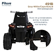 PITUSO Электроквадроцикл 491B 6V/4,5Ah,20W*1,колеса пласт,свет,муз,67*43*50см,Grey+White/Серо-белый
