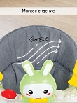 BAMBOLA Ходунки Зайчик (круглые) (6 силик.кол,игр.,муз) 6 шт/уп (67*67*55) Soft Green/Зеленый