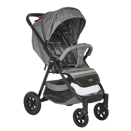 PITUSO Коляска детская TOLEDO (прогулочная), Grey Metallic/Серый металлик/чехол на ножки/AIR