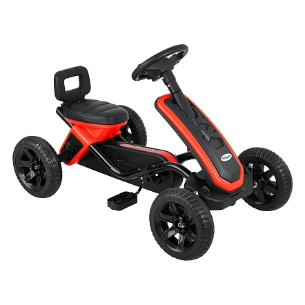 PITUSO Педальный картинг G-24 (87.5*48*54 см), ЭВА колеса, Красный/Red