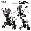 PITUSO Велосипед трехколесный Elite Plus Beige/Бежевый, 10"/8"