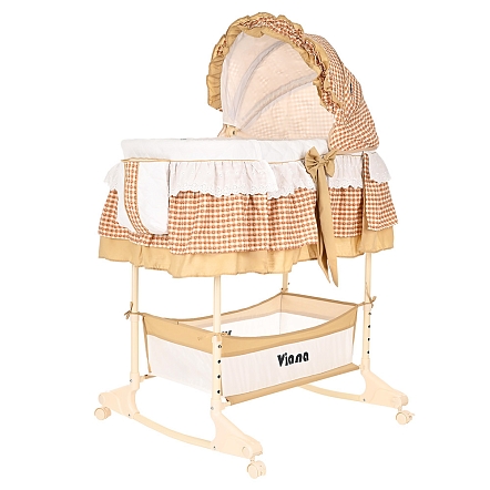 PITUSO Колыбель 3 в 1 Viana на колёсах Cage Beige/бежевый