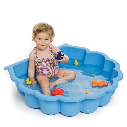 PARADISO TOYS Песочница с тентом Ракушка (87 x 78 x 20h) голубой