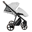 ROAN Коляска 2 в1 Sol Luxury короб + прогулка Pixel/Light/Nickel/руч.Cappuccino/к.Cappuccin(2 места)